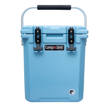 CAMP-ZERO 16 | 12.9 Qt. Premium Cooler with Molded-In Cup Holders | Sky Blue