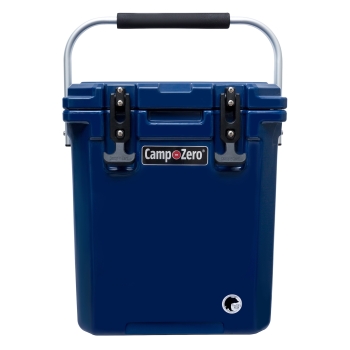 CAMP-ZERO 16 | 16.9 Qt. Premium Cooler with Molded-In Cup Holders | Navy Blue