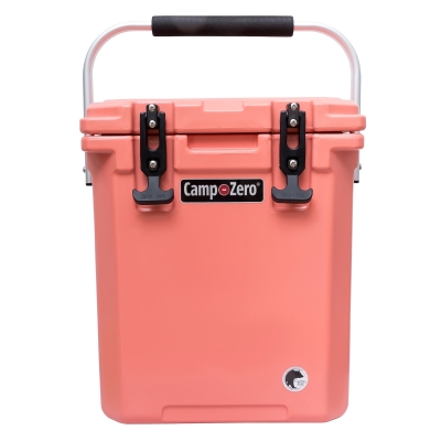 CAMP-ZERO 16 | 16.9 Qt. Premium Cooler with Molded-In Cup Holders | Coral