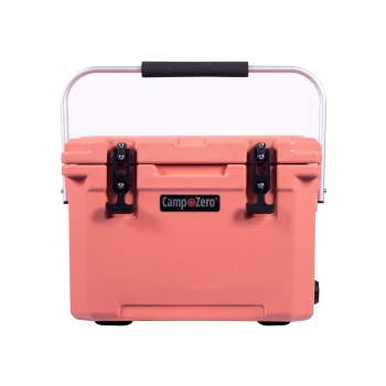 CAMP-ZERO 20 - 21.13 Qt. Premium Cooler with Four Molded-In Cup Holders | Coral