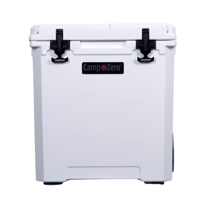 CAMP-ZERO 50 - 52.80 Qt. Premium Cooler with Easy-Roll Wheels  | White