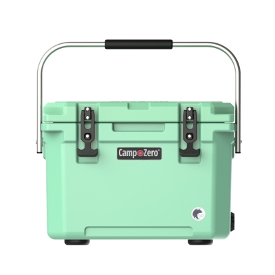 CAMP-ZERO 20 | 21 Qt. Premium Cooler with Four Molded-In Cup Holders | Mint Green