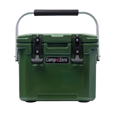 CERTIFIED 10 | 10.6 Qt. Premium Cooler with Molded-In Cup Holders | Dark Green