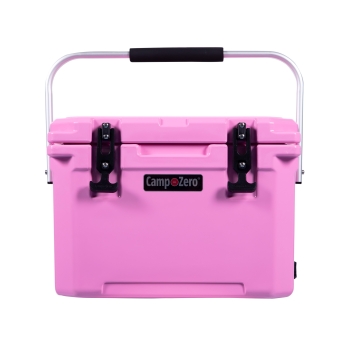 CAMP-ZERO 20 | 21 Qt. Premium Cooler with Four Molded-In Cup Holders | Pink