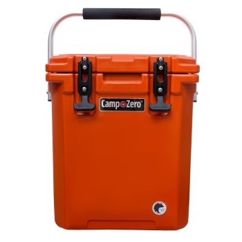 CAMP-ZERO 16 | 16.9 Qt. Premium Cooler with Molded-In Cup Holders | Burnt Orange