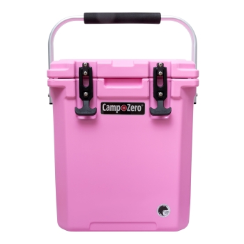 CAMP-ZERO 16 | 12.9 Qt. Premium Cooler with Molded-In Cup Holders | Pink