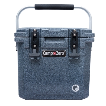 CAMP-ZERO 12 - 12.6 Qt. Premium Cooler with Molded-In Cup Holders | Black Granite