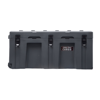 CAMP-ZERO 162 Premium Hard-Shell Cargo Case with Stainless Steel Latches and Easy-Roll Wheels | Grey