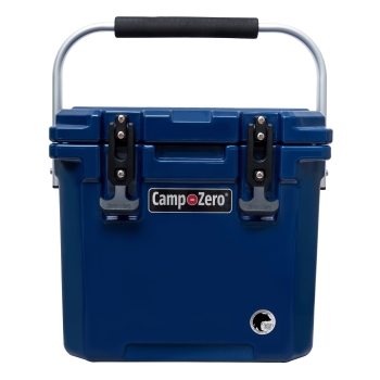 CERTIFIED 12 - 12.6 Qt. Premium Cooler with Molded-In Cup Holders | Navy Blue