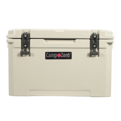 CAMP-ZERO 40 - 42.28 Qt. Premium Cooler with Molded-In Cup Holders | Beige