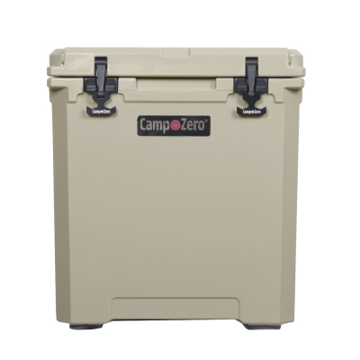 CERTIFIED 50 - 52.80 Qt. Premium Cooler with Wire Basket and Easy-Roll Wheels | Beige