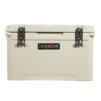 CERTIFIED 40 - 42.28 Qt. Premium Cooler with Molded-In Cup Holders | Beige