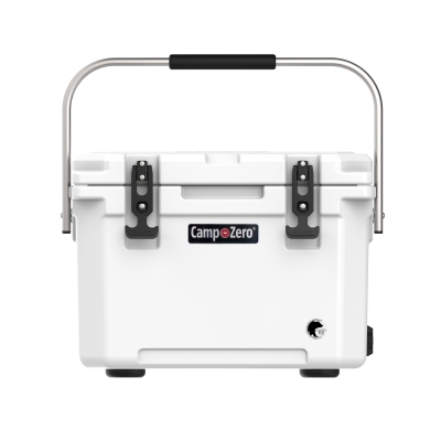 CAMP-ZERO 20 - 21.13 Qt. Premium Cooler with Four Molded-In Cup Holders | White
