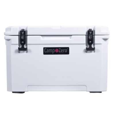CAMP-ZERO 40 - 42.28 Qt. Premium Cooler with Molded-In Cup Holders | White