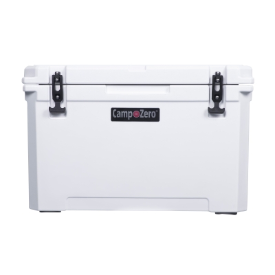 CAMP-ZERO 60 - 63.40 Qt. Premium Cooler with Molded-In Cup Holders | White