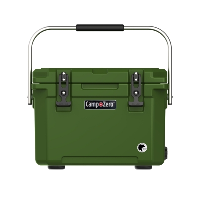 CAMP-ZERO 20 - 21.13 Qt. Premium Cooler with Four Molded-In Cup Holders | Dark Green