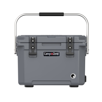 CAMP-ZERO 20 - 21.13 Qt. Premium Cooler with Four Molded-In Cup Holders | Grey